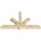 Ekena Millwork Redmond Rough Sawn Timber Gable Bracket, Douglas Fir, 84"W x 49"H x 6"D x 6"F, 14/12 Pitch GBW084X49X0606RED00RDF - alternate 4
